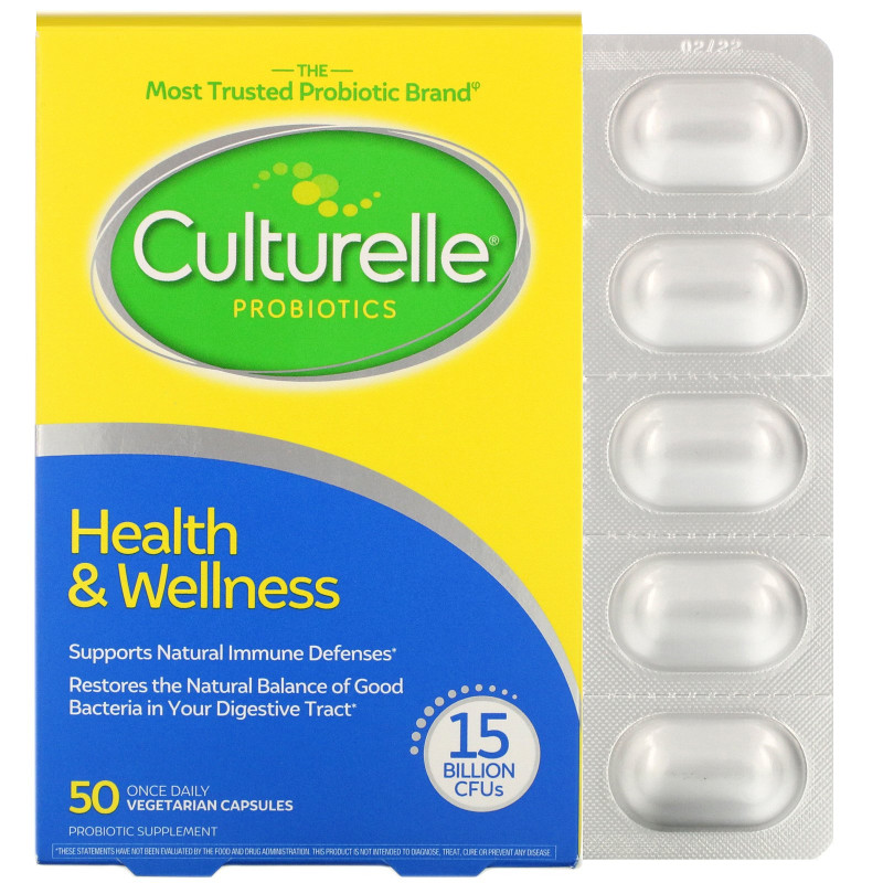 Culturelle, Probiotics, Pro-Well, Health & Wellness, 50 Once Daily Vegetarian Capsules