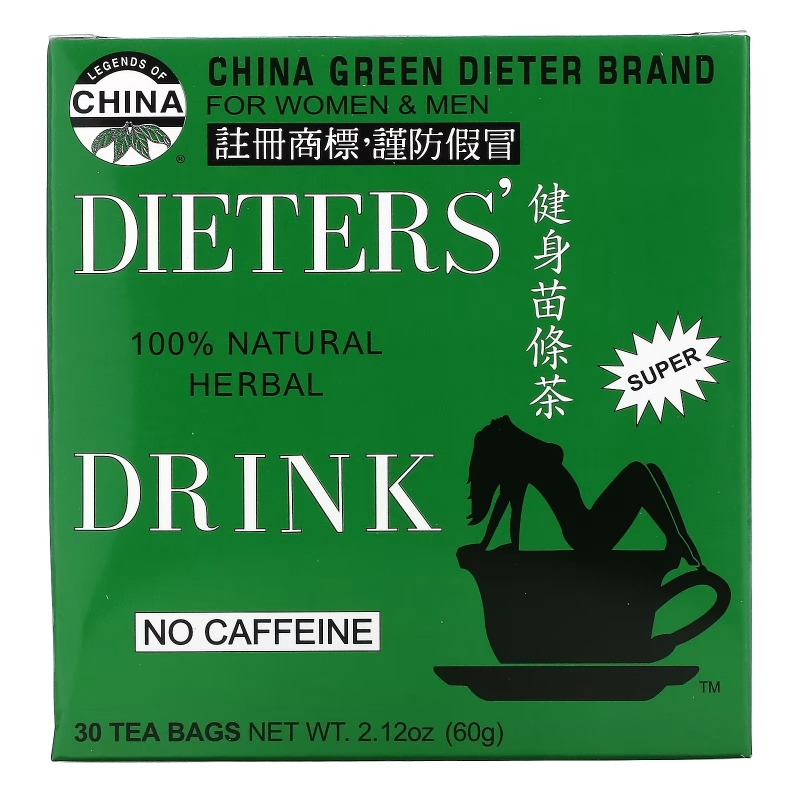 Uncle Lee&#x27;s Tea, Legends of China, натуральный диетический травяной напиток, без кофеина, 30 чайных пакетиков, 69 г
