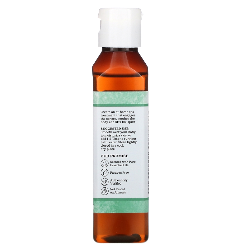Aura Cacia, Ароматерапевтическое масло для тела, легкое дыхание эвкалипта, 4 жидких унции (118 мл)