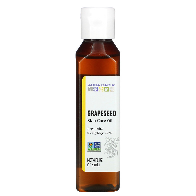 Aura Cacia, Skin Care Oil, Harmonizing Grapeseed, 4 fl oz (118 ml)