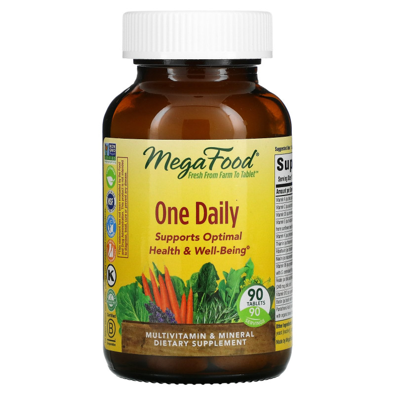 MegaFood, Мультивитамин "Раз в день", 90 таблеток