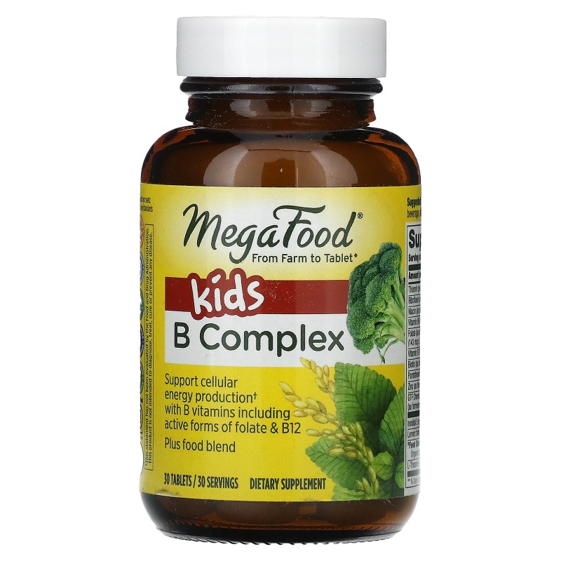 MegaFood, B комплекс для детей, 30 таблеток