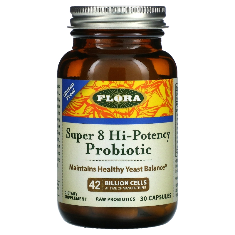 Flora, пробиотики и витамины, 30 Капсул