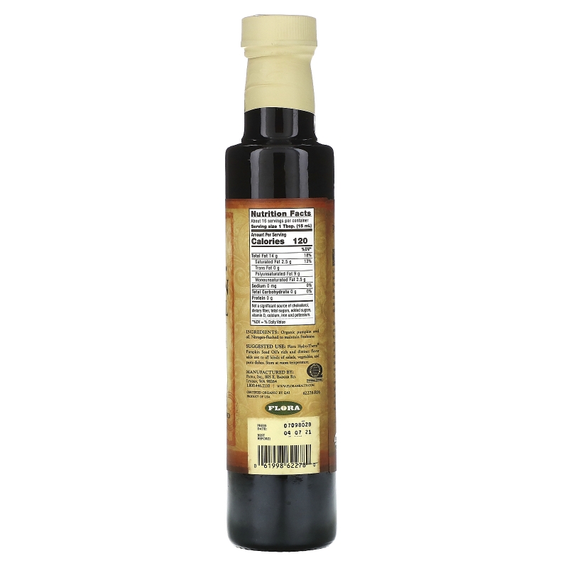 Flora, Органическое тыквенное масло Hydro-Therm, 8,5 жидких унций (250 мл)