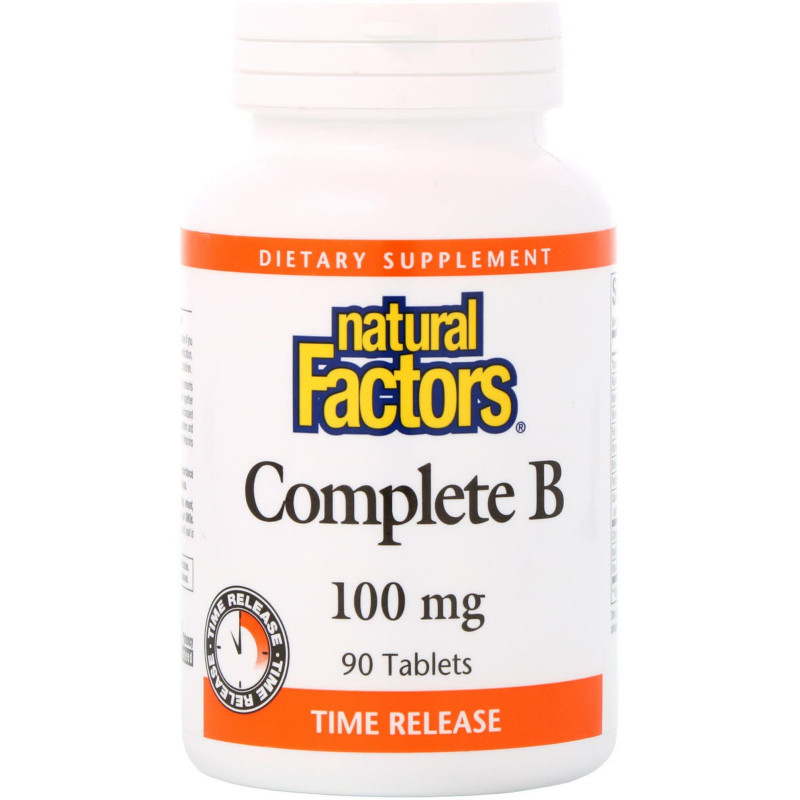 Natural Factors, Витамины «Все B», 100 мг, 90 таблеток