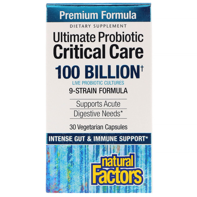 Natural Factors, Ultimate Probiotic Critical Care, 100 Billion CFU, 30 Vegetarian Capsules