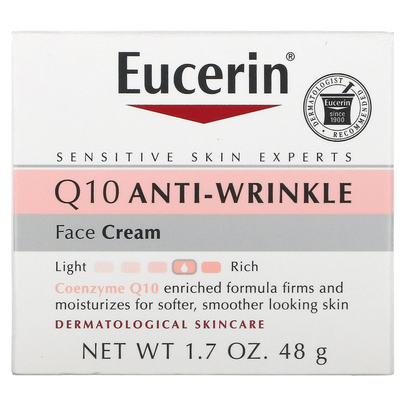 Eucerin, Крем для лица против морщин Q10, 48г (1,7 унции)