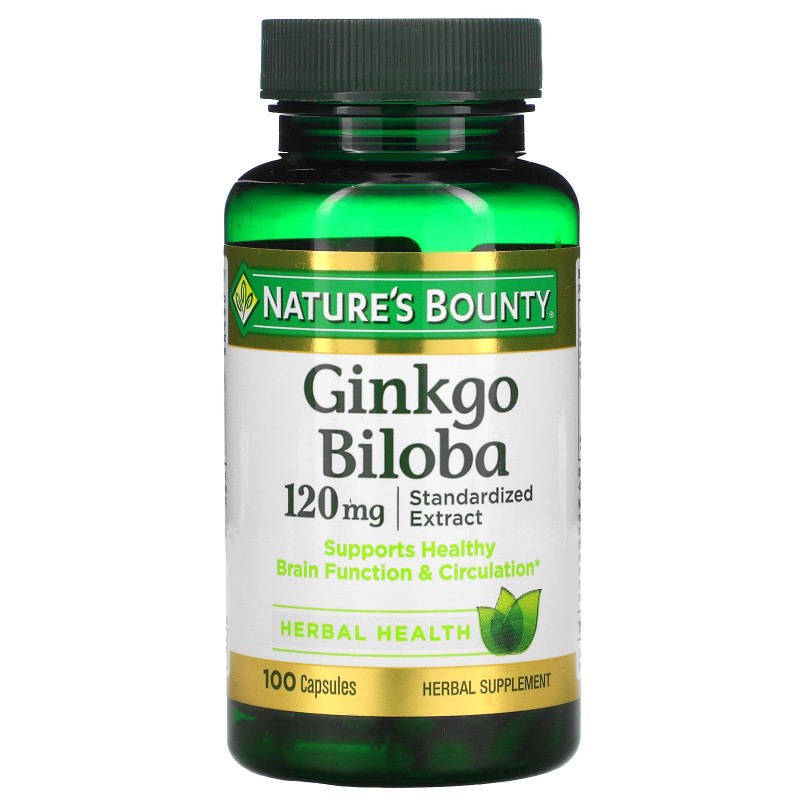 Nature's Bounty, Гинко билоба, 120 мг, 100 капсул