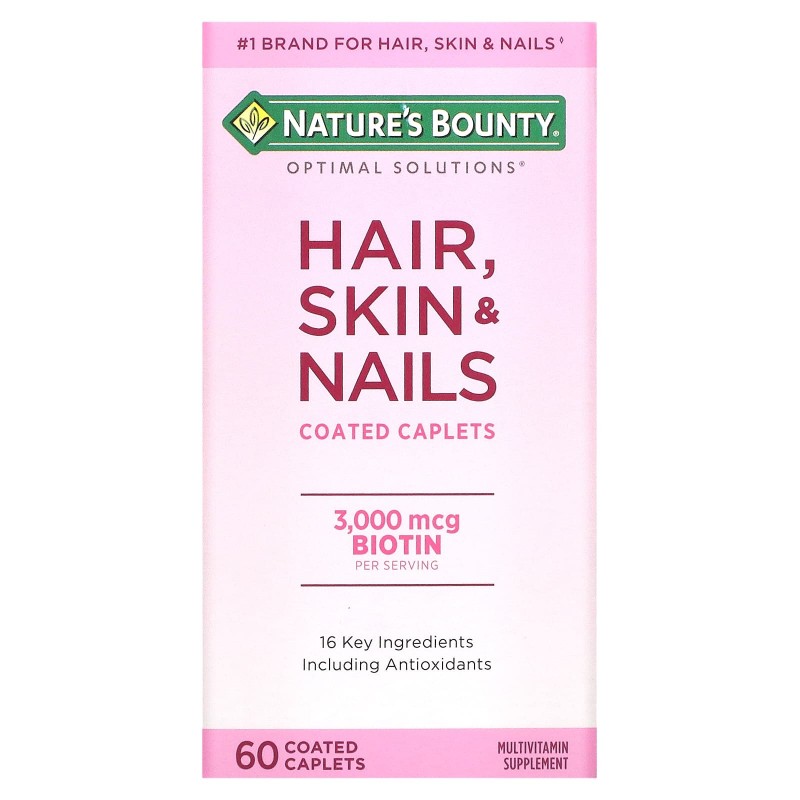 Nature's Bounty, Волосы, кожа и ногти, 60 капсул, покрытых оболочкой