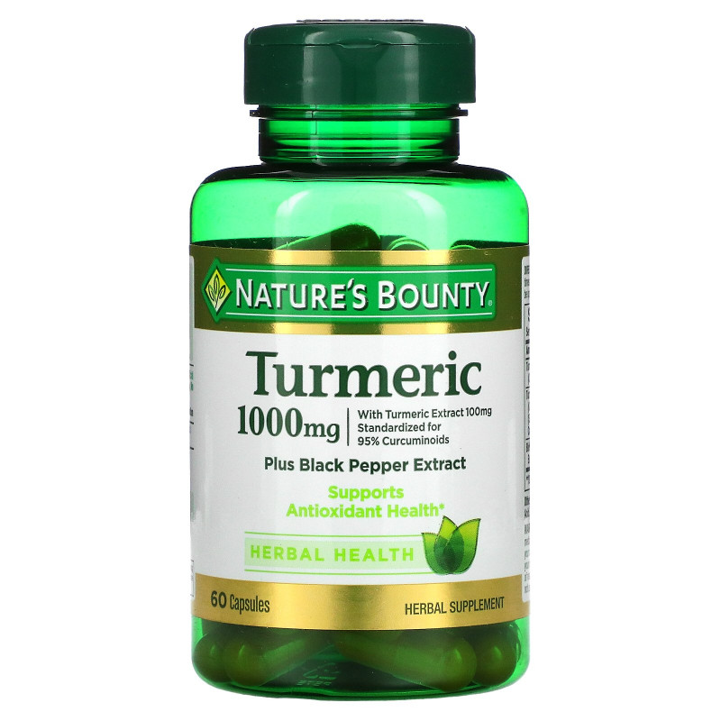 Nature's Bounty, Turmeric, 1000 mg, 60 Capsules