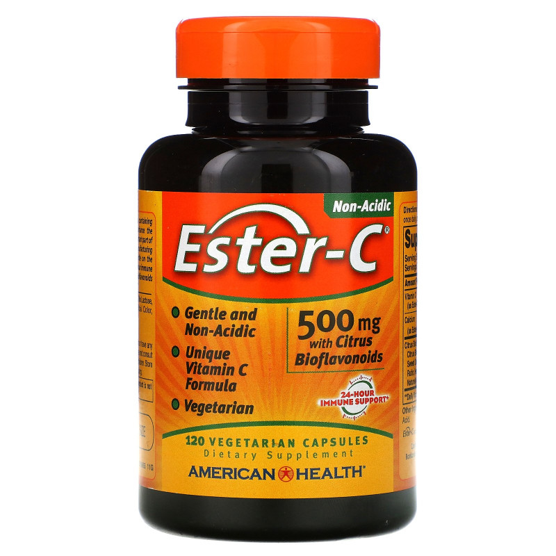 American Health, Эстер-C, 500 мг, 120 капсул на растительной основе