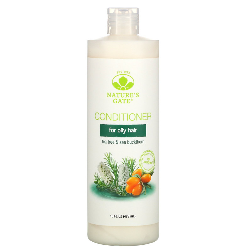 Nature's Gate, Tea Tree + Sea Buckthorn Conditioner, For Oily Hair, 18 fl oz (532 ml)