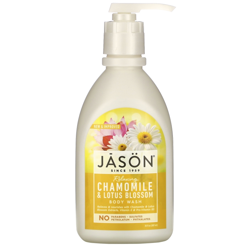 Jason Natural, Body Wash, Relaxing Chamomile, 30 fl oz (887 ml)