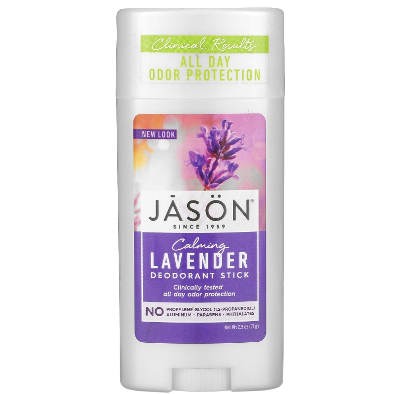 Jason Natural, Чистый натуральный дезодорант, успокаивающая лаванда, 2,5 унции (71 г)