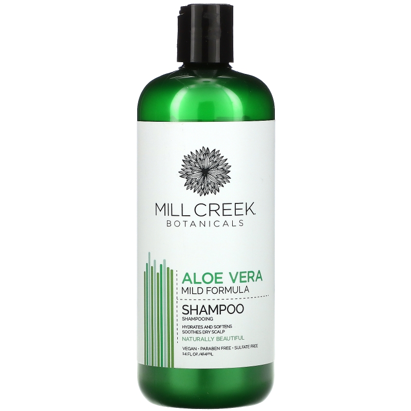 Mill Creek Botanicals, Aloe Vera Shampoo, Mild Formula, 16 fl oz (473 ml)