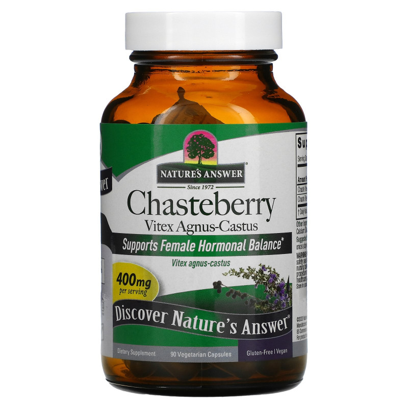Nature's Answer, Chasteberry, Vitex Agnus-Castus, 400 mg, 90 Vegetarian Capsules