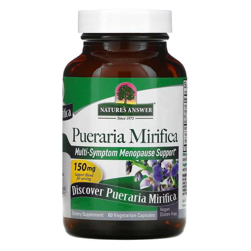 Nature's Answer, Pueraria Mirifica, 150 мг, 60 вегетарианских капсул