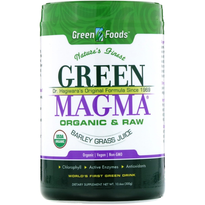 Green Foods Corporation, Green Magma, Сок ячменя, 10,6 унций (300 г)