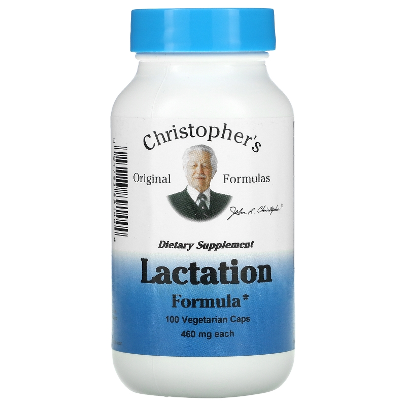 Christopher's Original Formulas, Lactation Formula, 460 мг, 100 растительных капсул