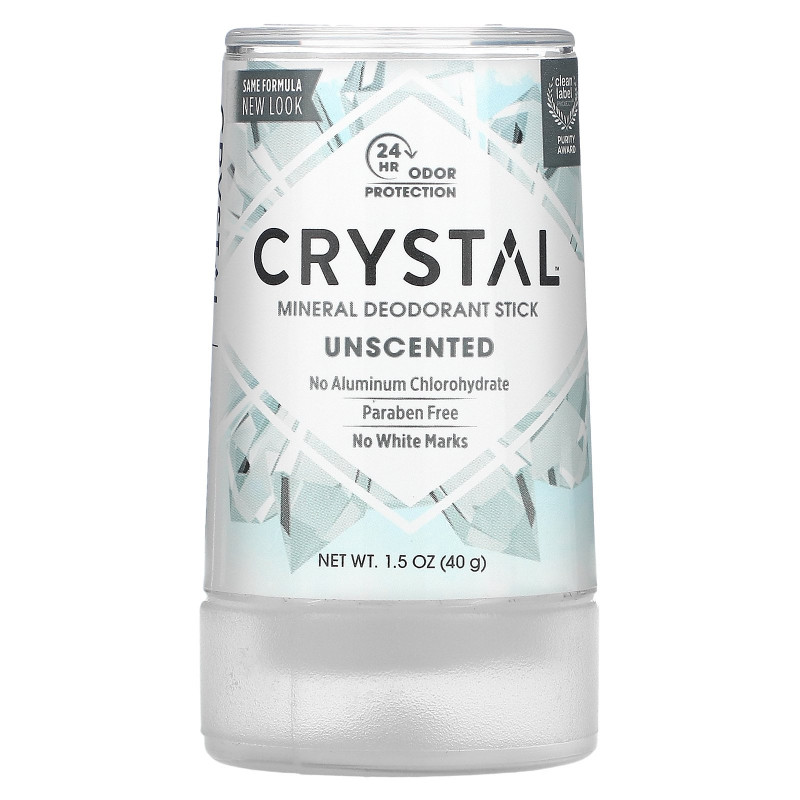 Crystal Body Deodorant, Минеральный дезодорант, без запаха, 1,5 унции (40 г)