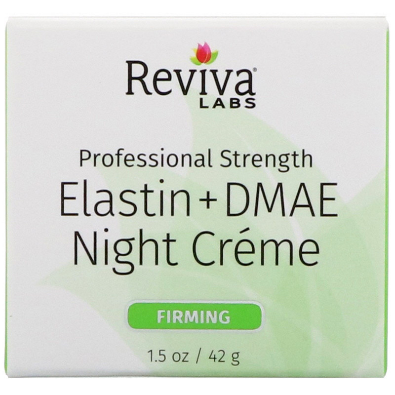 Reviva Labs, Эластин + DMAE ночной крем, 1,5 унц. (42 г)