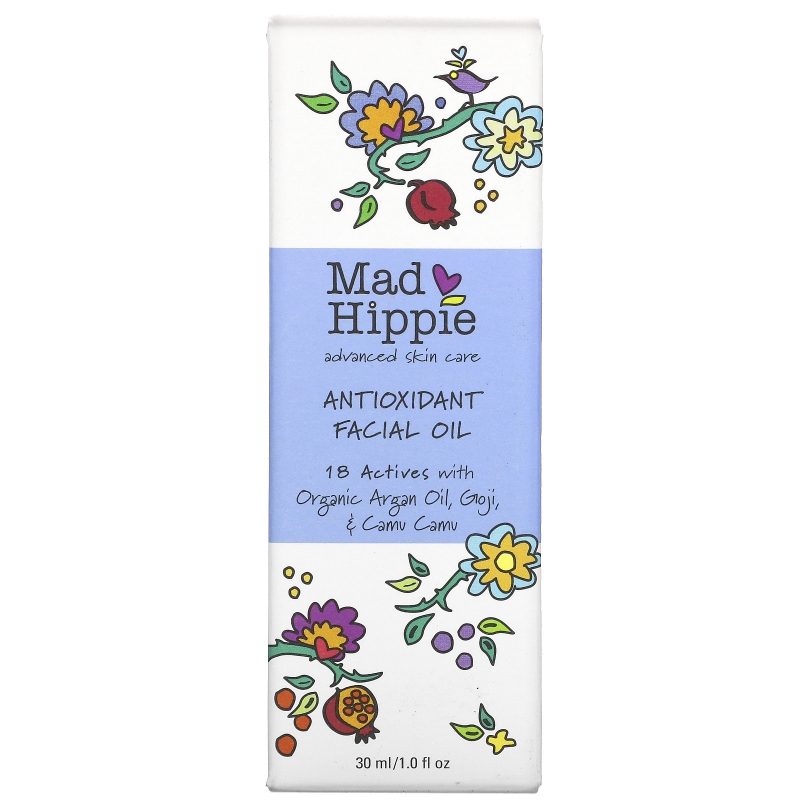 Mad Hippie Skin Care Products, Масло для лица с антиоксидантами, 1 ж. унц. (30 мл)