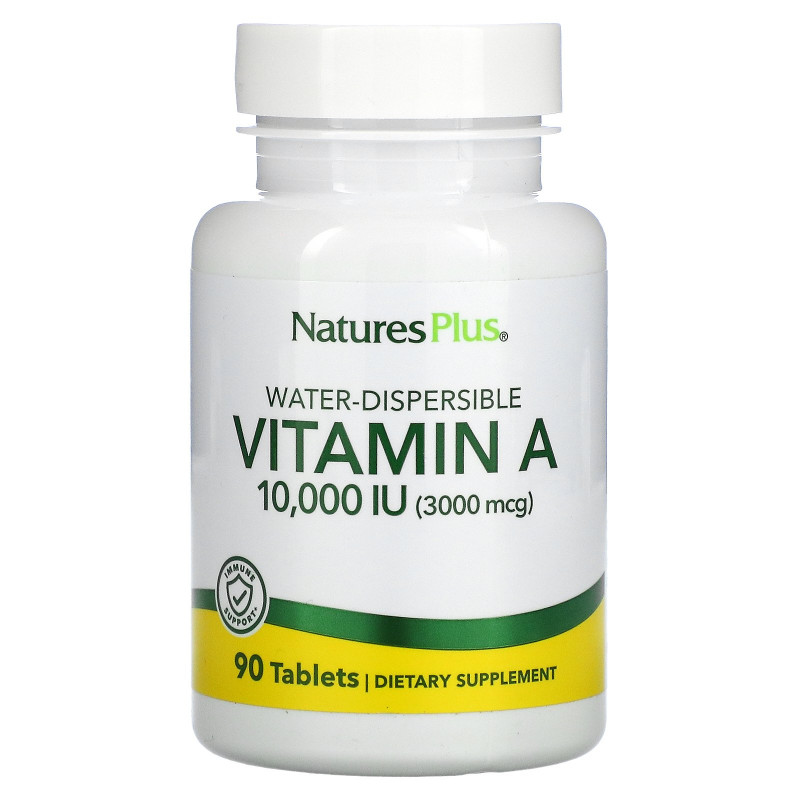 Nature's Plus, Витамин А, 10000 МЕ, 90 таблеток