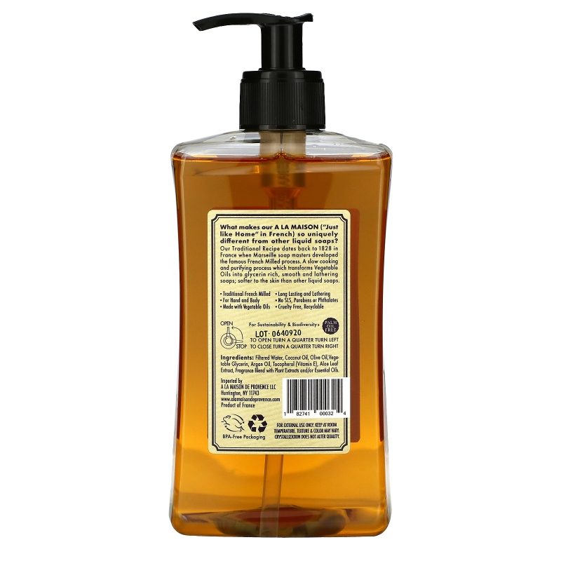 A La Maison de Provence Hand & Body Soap Lavender Aloe 16.9 fl oz (500 ml)