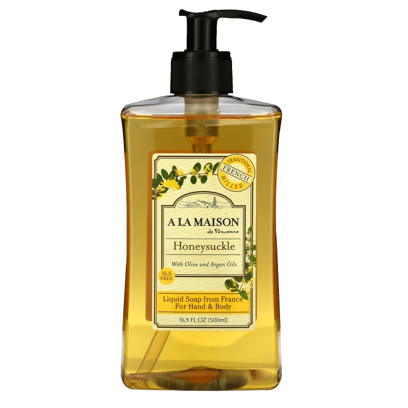 A La Maison de Provence Hand & Body Liquid Soap Honeysuckle 16.9 fl oz (500 ml)