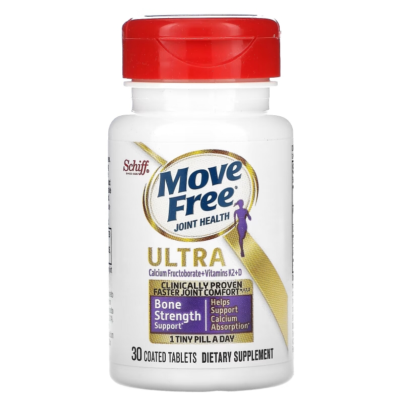 Schiff, Move Free Joint Health, Ultra, Bone Strength Support, 30 Coated Tablets