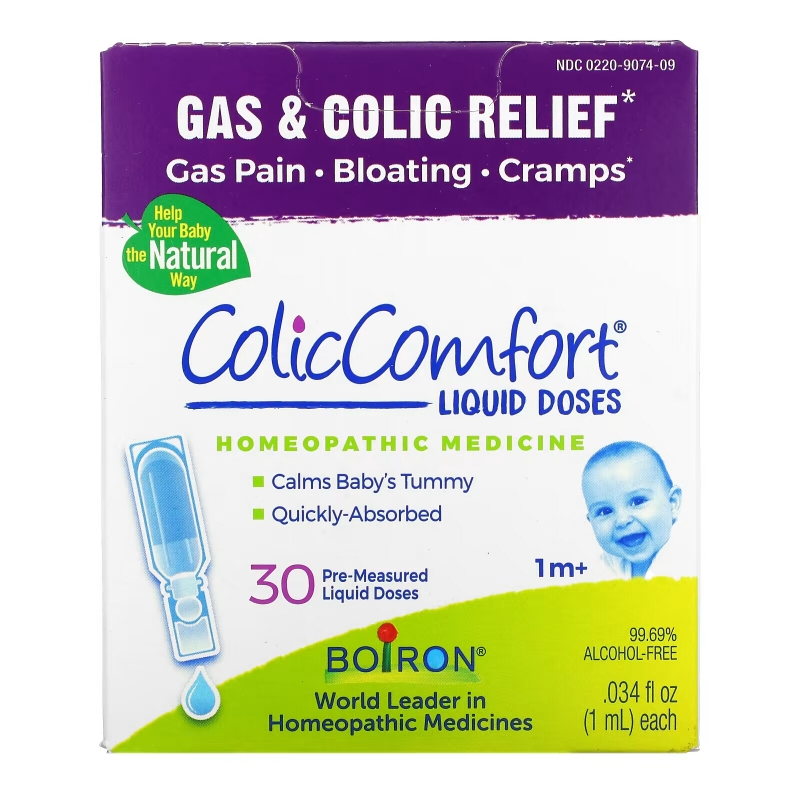 Boiron, ColicComfort, Colic & Gas Relief, 30 Doses, .034 fl oz Each