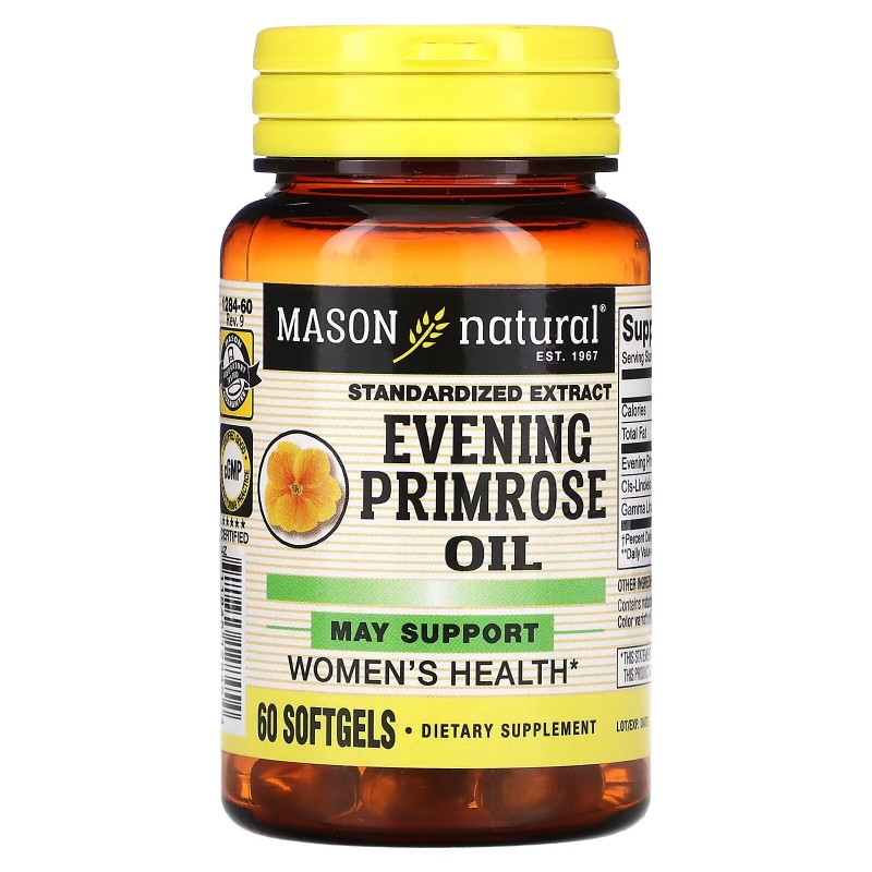 Mason Natural, Evening Primrose Oil, 60 Softgels