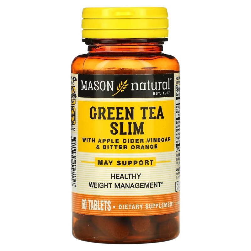 Mason Natural, Зеленый чай для похудения, 60 таблеток