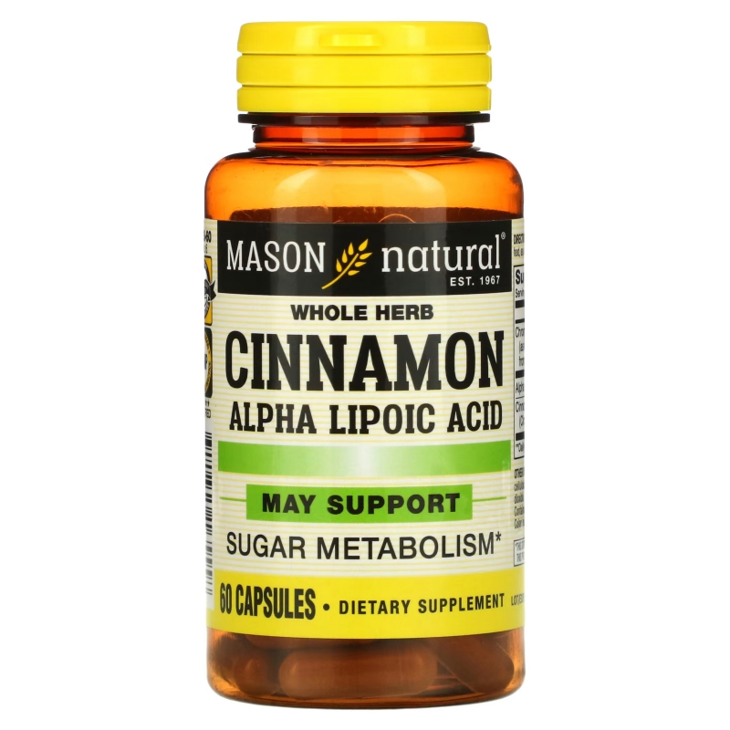 Mason Natural Cinnamon Alpha Lipoic Acid Complex 60 Capsules
