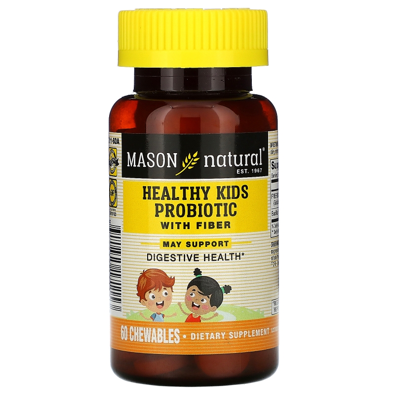 Mason Natural Здоровые Дети Пробиотик С Клетчаткой 60 Конфеток