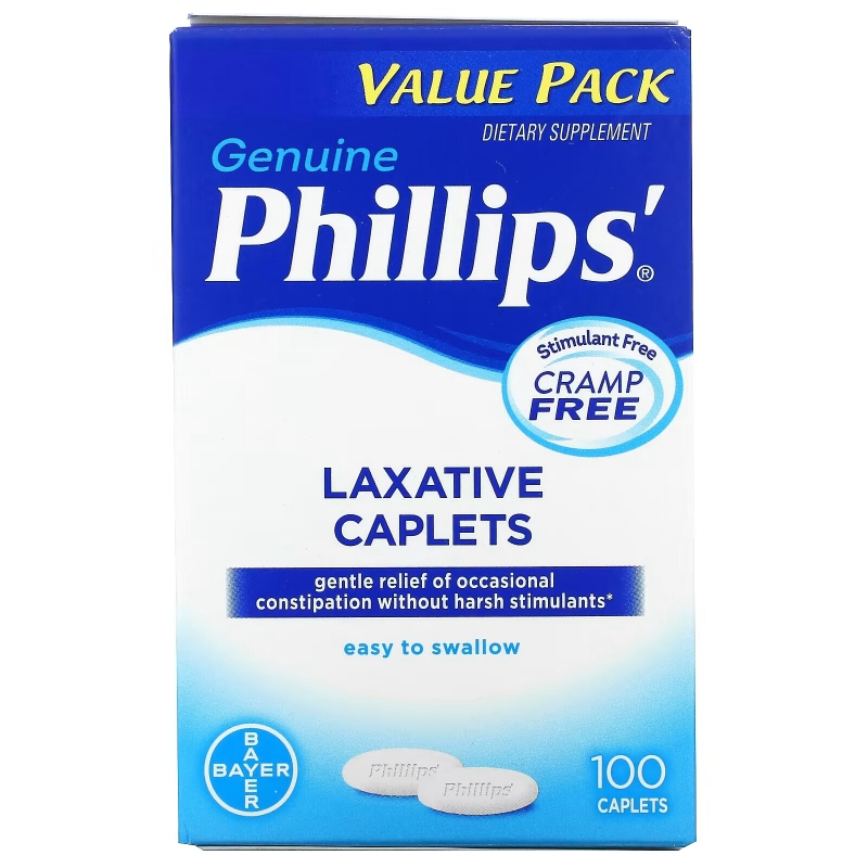 Phillips, Laxative Caplets, 100 Caplets