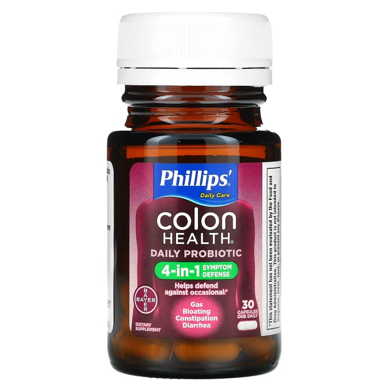 Phillip's Colon Health Daily Probiotic Supplement Probiotic Caps 30 Capsules