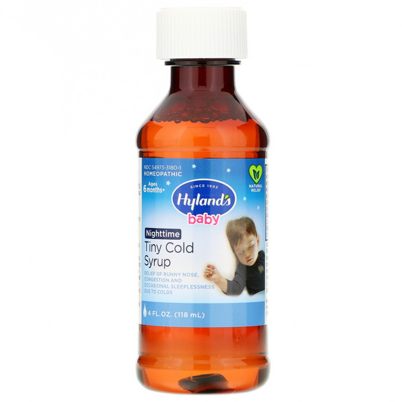 Hyland's Детский сироп от простуды Nighttime Tiny Cold Syrup 4 жидких унции (118 мл)