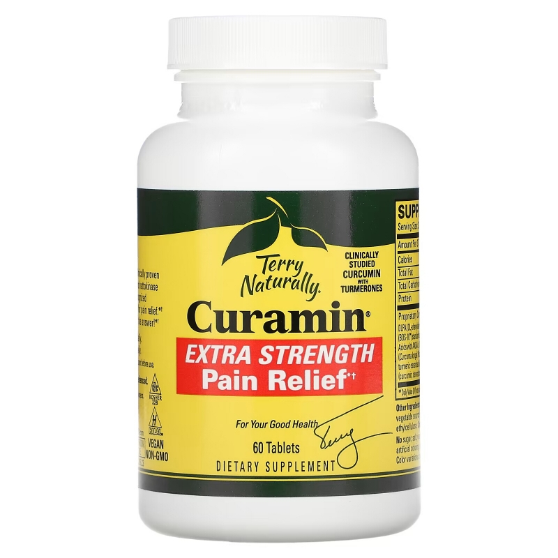 Terry Naturally, Curamin, Extra Strength Pain Relief, 60 Tablets