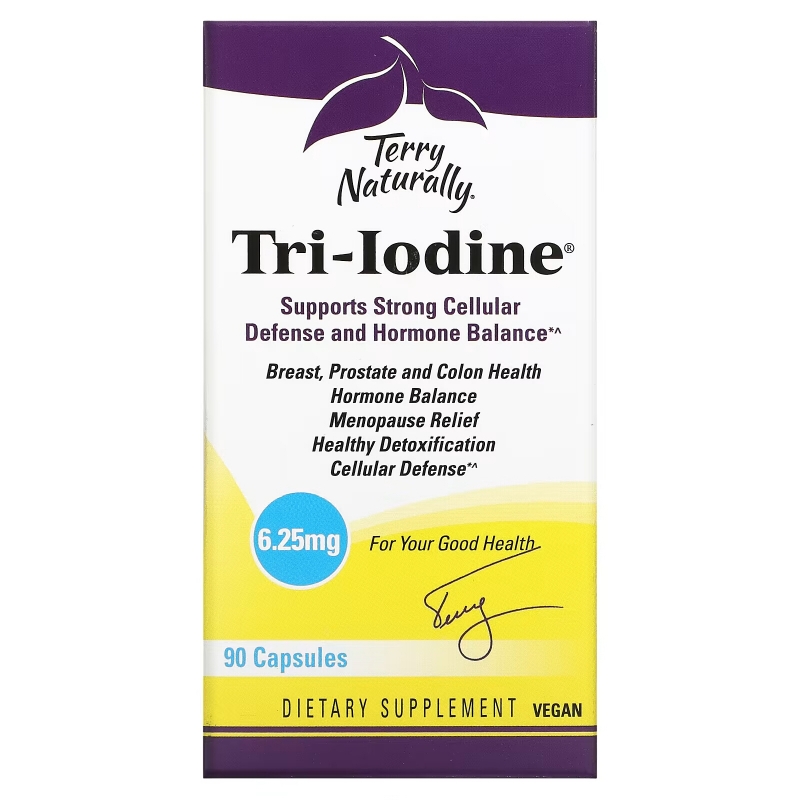 Terry Naturally Terry Naturally Tri-Iodine 625 мг 90 капсул