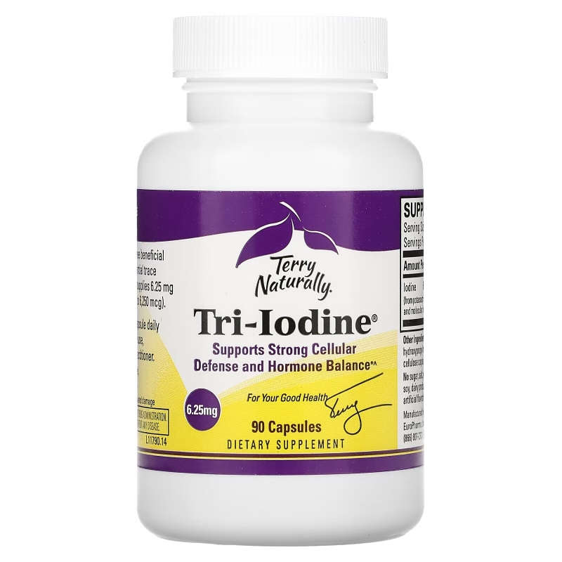 Terry Naturally Terry Naturally Tri-Iodine 625 мг 90 капсул