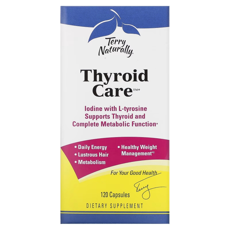 Terry Naturally Terry Naturally Thyroid Care забота о щитовидной железе 120 капсул