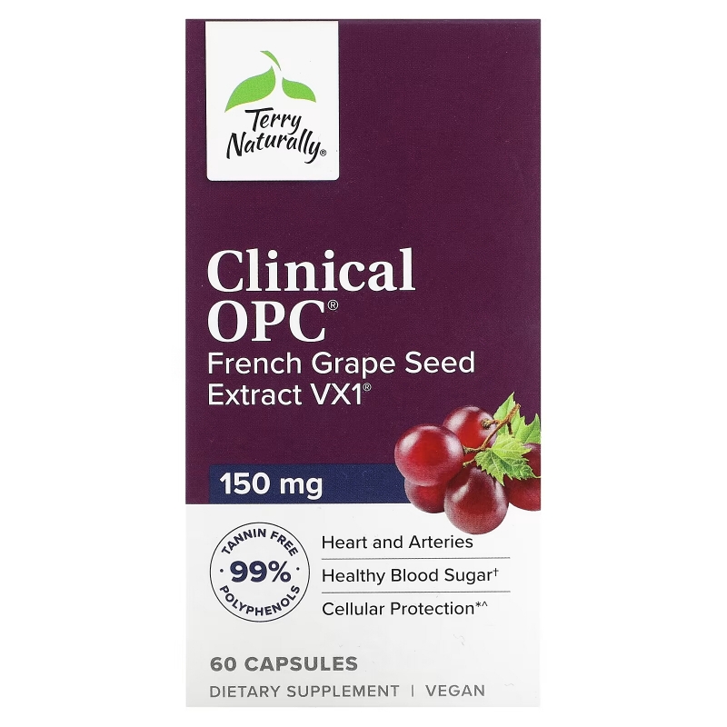 Terry Naturally, Clinical OPC, 150 мг, 60 капсул