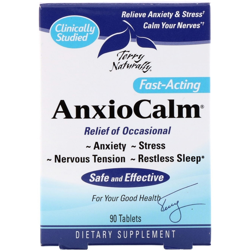Terry Naturally, AnxioCalm, успокоительное средство, 90 таблеток