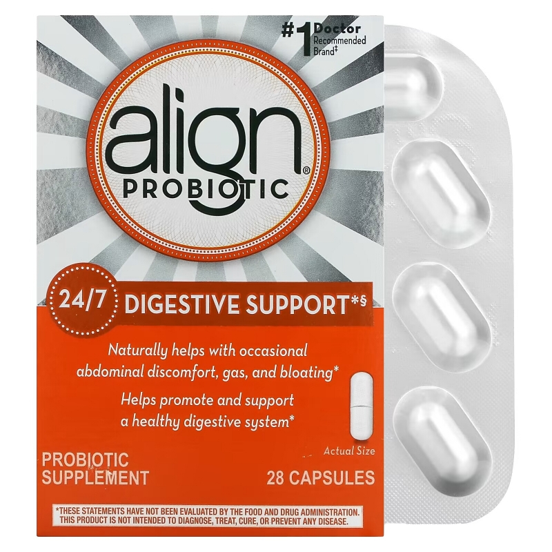 Align Probiotics, 24/7 Digestive Support, Probiotic Supplement, 28 Capsules