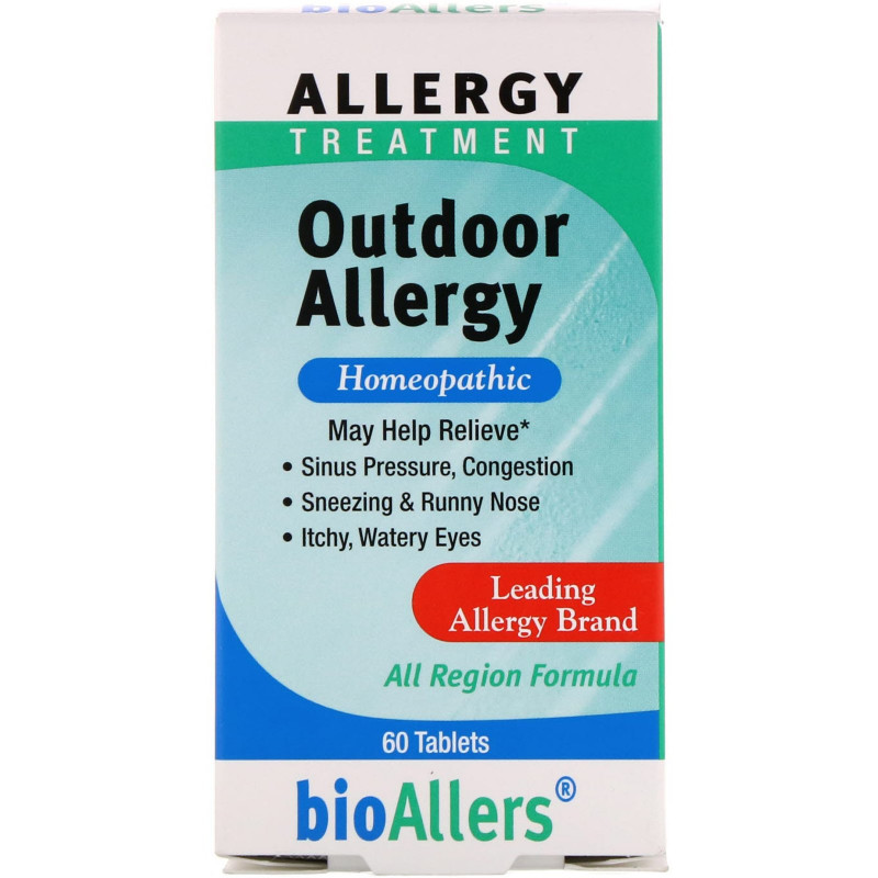 NatraBio BioAllers Allergy Treatment Outdoor Allergy 60 Tablets