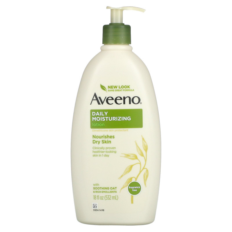 Aveeno Active Naturals Увлажняющий лосьон для ежедневного применения без ароматизаторов 18 жидких унций (532 мл)