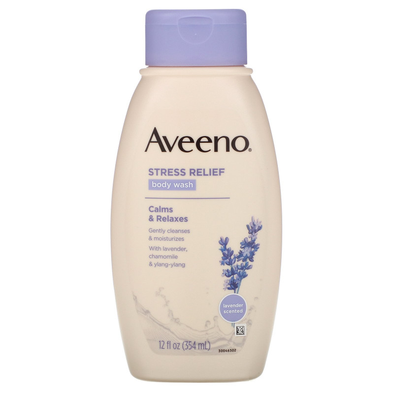 Aveeno Active Naturals Stress Relief Body Wash 12 fl oz