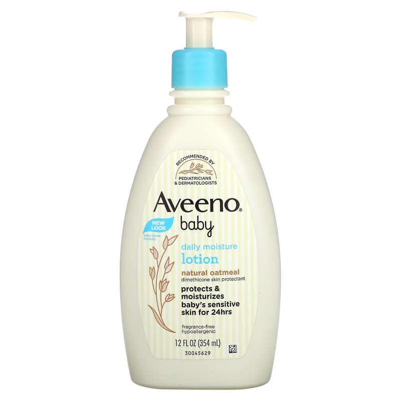 Aveeno Ежедневный увлажняющий лосьон для детей, для восстановления и защиты кожи, без запаха 12 жидких унций (354 мл)