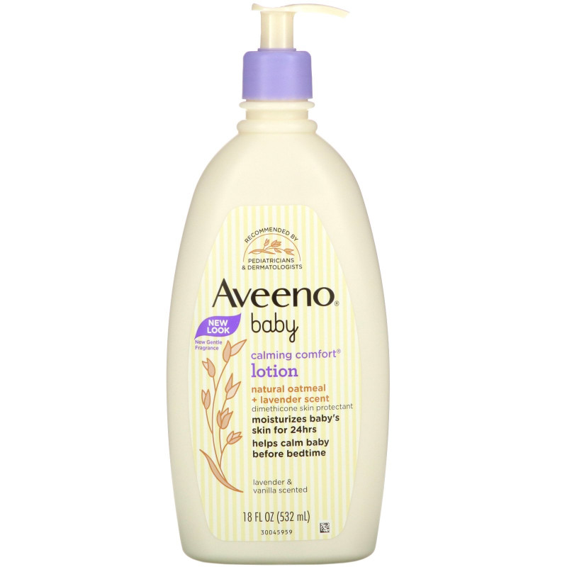 Aveeno, Calming Comfort Lotion, Lavender & Vanilla, 18 fl oz (532 ml)